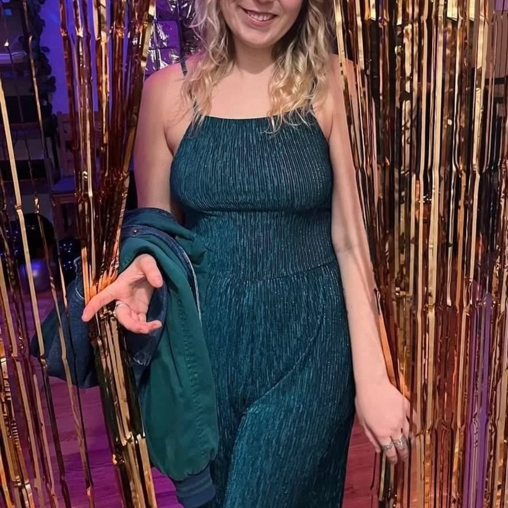Elegant Teal Jumpsuit